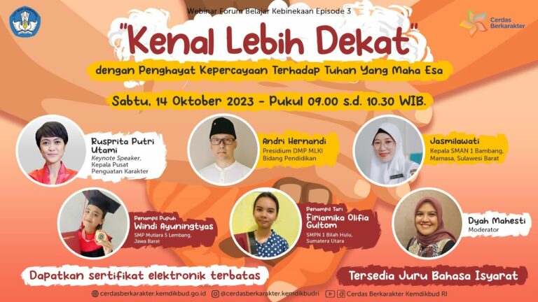 Kemendikbudristek Ajak Semua Pihak Rangkul Siswa Penghayat Kepercayaan terhadap Tuhan Yang Maha Esa