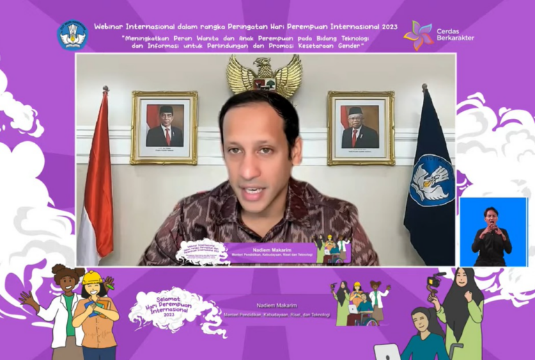 Peringati Hari Perempuan Internasional, Mendikbudristek Dorong Perempuan Wujudkan Kesetaraan